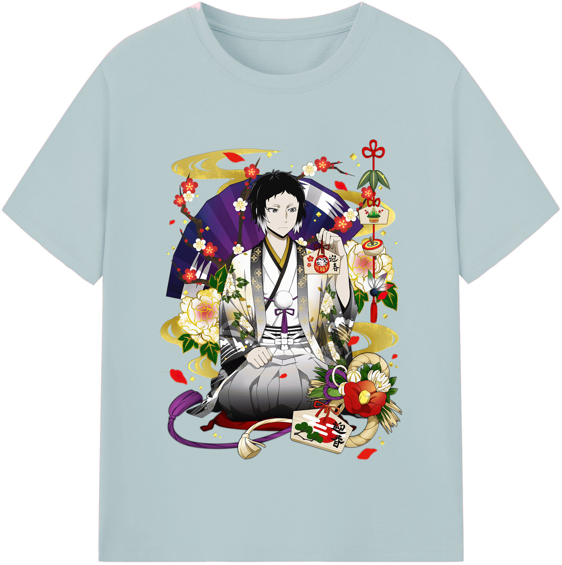（画像用） 文豪ストレイドッグス Bungo Stray Dogs 綿100％半袖Tシャツ（フロントプリント）
